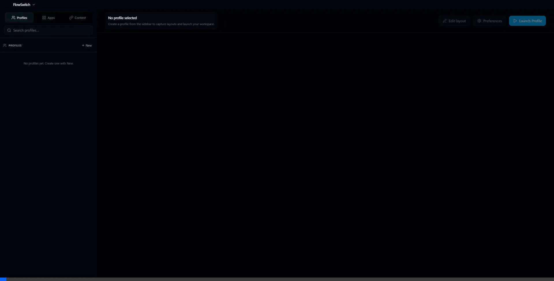 FlowSwitch App UI Usage Animation